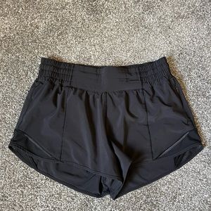 Lululemon Black Hotty Hot High-Rise Shorts 2.5”